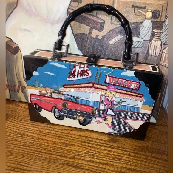 Cigar Box Purse - Jersey Diner - Choice Made Cigars - VTG with Tags - Picture 1 of 9